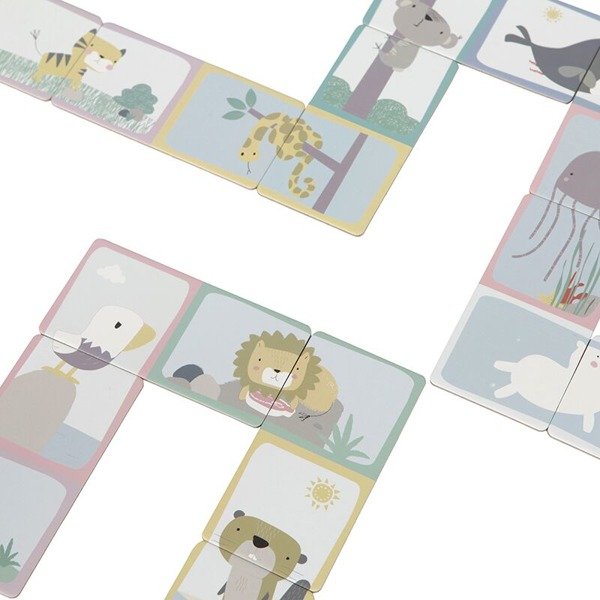 Little Dutch Domino Zoo Gra Edukacyjna 3+