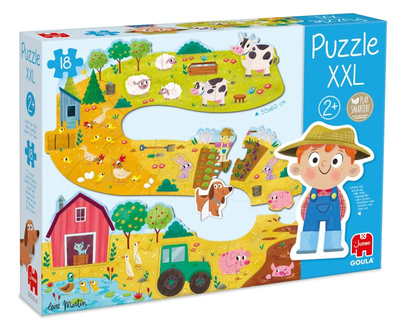 Puzzle dla dzieci XXL Farma Goula