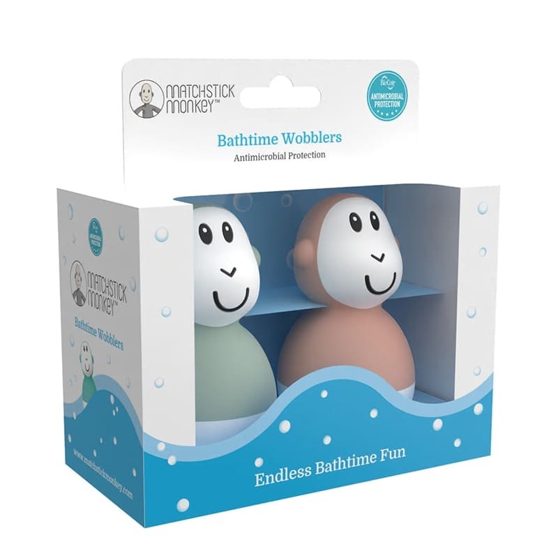 Matchstick Monkey Pływające Małpki Mint & Blush 2 szt. 12m+