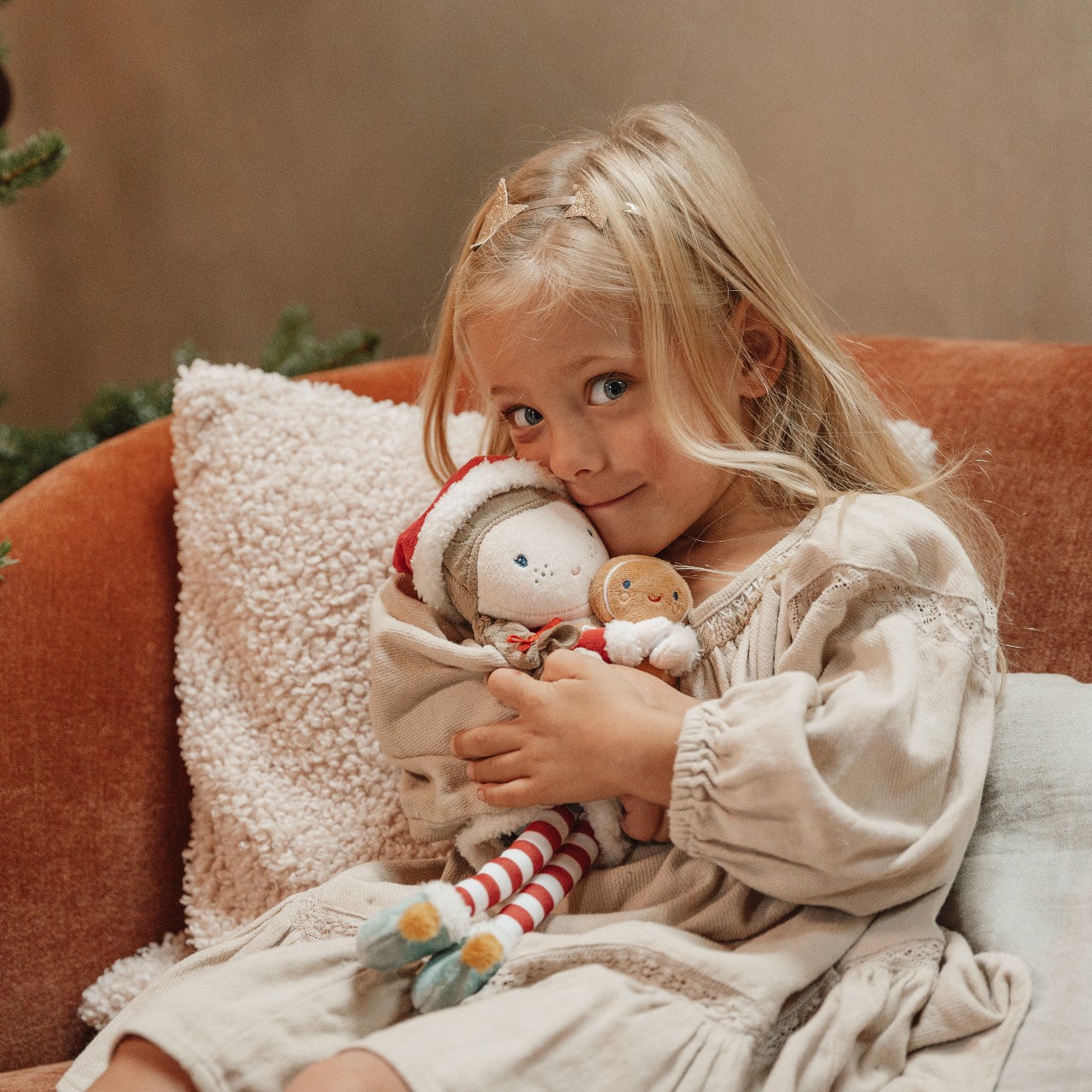 Little Dutch, Laleczka X-mas Rosa 35 cm