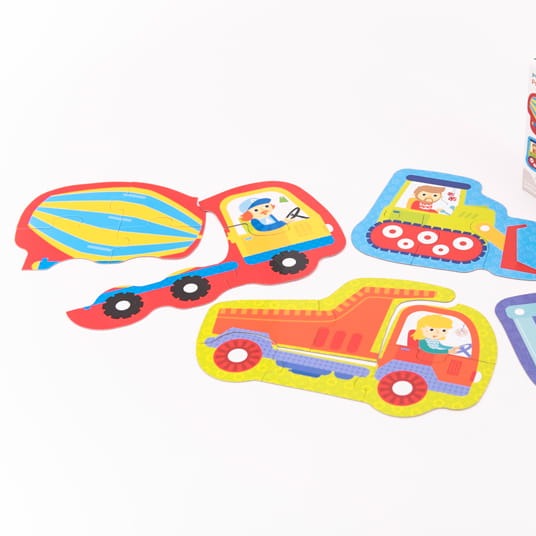 Czuczu Puzzle Progresywne Pojazdy na Budowie 4w1 2+