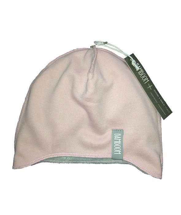 Czapeczka Niemowlęca Bambusowa Organic Różowo-Popielata 1-3 m