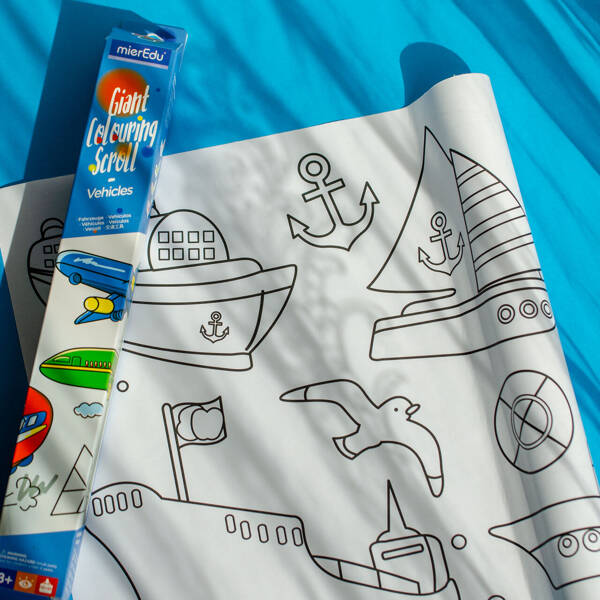 Mieredu, Gigantyczna Kolorowanka W Rolce Pojazdy