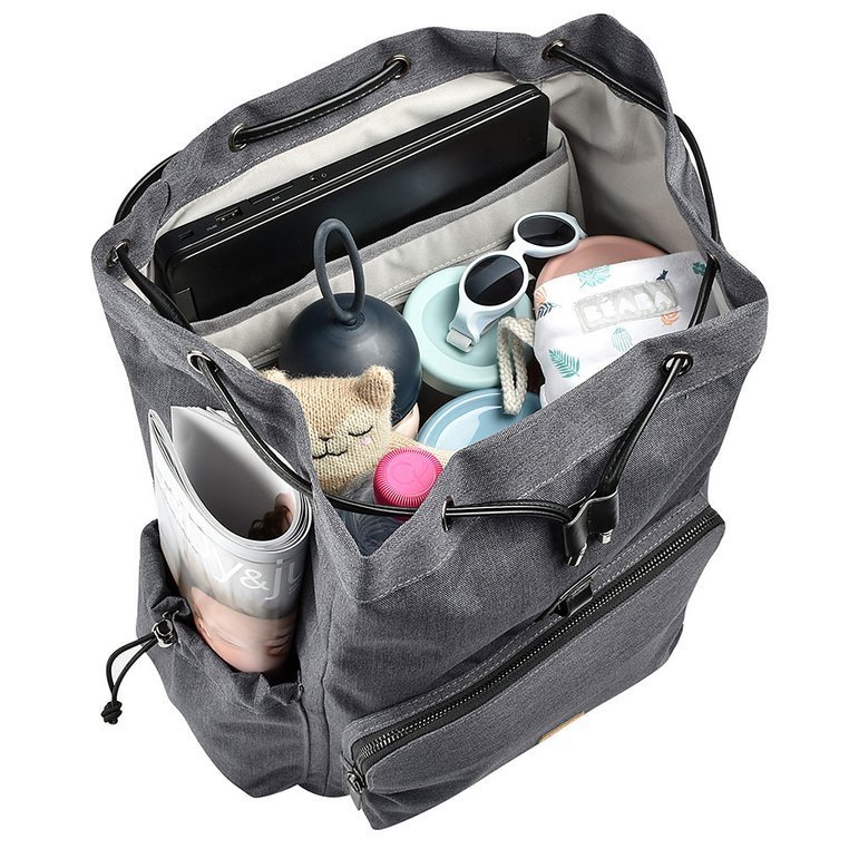 Beaba Plecak dla mamy Vancouver dark grey - pojemny, funkcjonalny