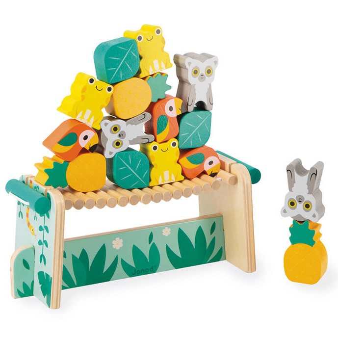 Janod Gra Balansowa Tropik Drewniana 2+