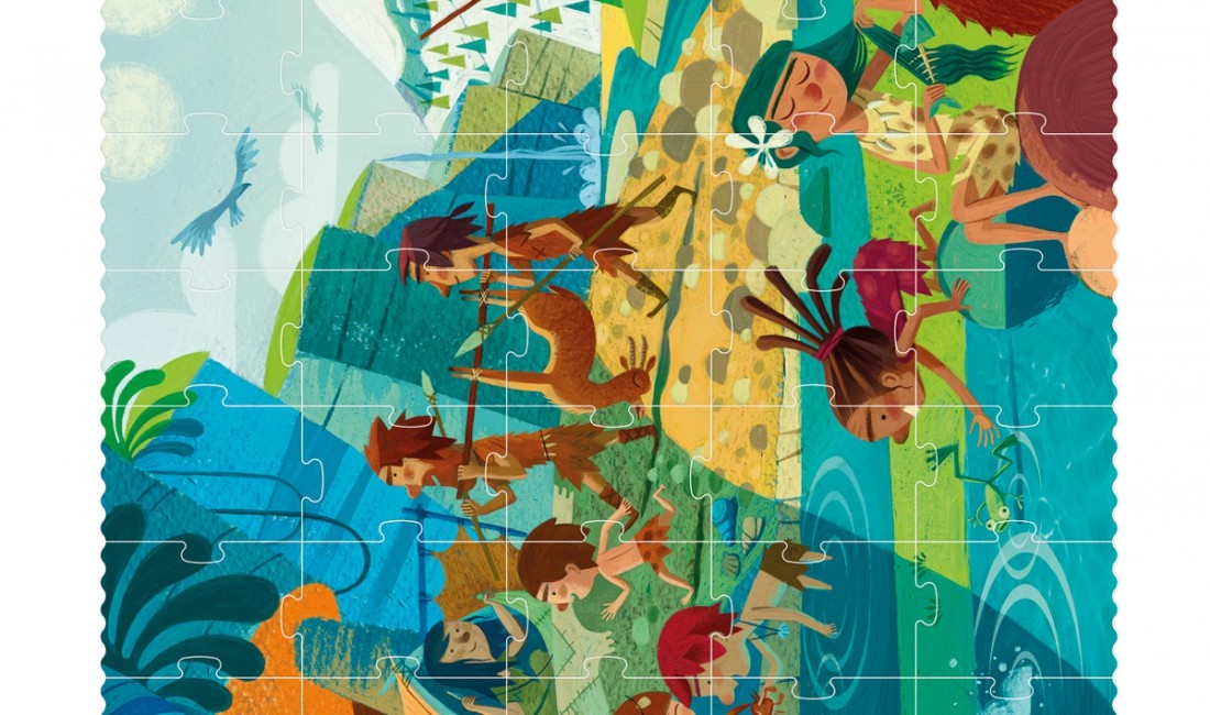 Londji Puzzle Podróż do Prehistorii 100el 3+