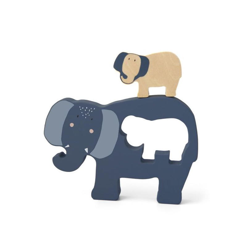 Trixie Baby Puzzle Drewniane "Mrs Elephant" 2+ | Edukacyjne
