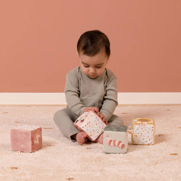 Little Dutch Miękkie kostki Flowers & Butterflies 4 szt. od urodzenia