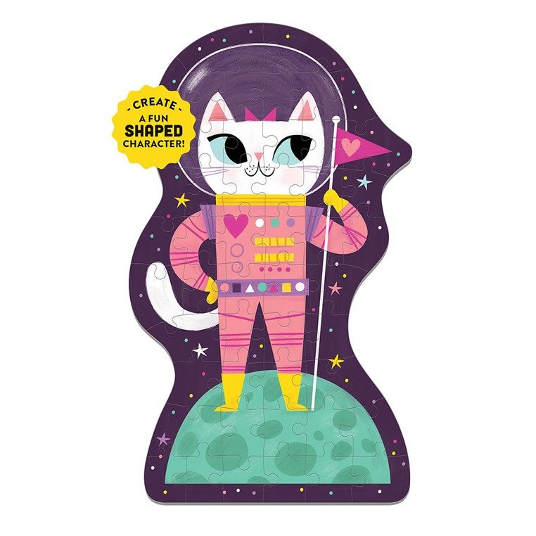 Mudpuppy Puzzle Kotek w kosmosie 50 elementów 4+