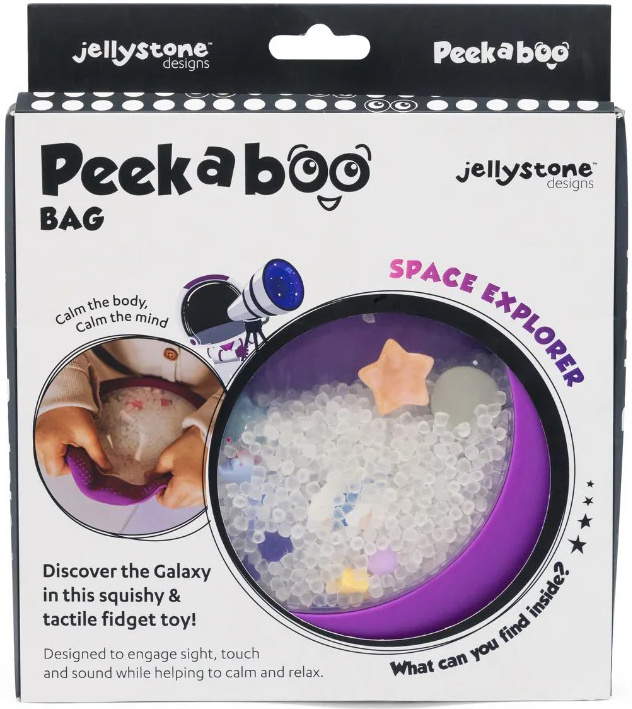 Jellystone Dysk Sensoryczny Peekaboo Galaktyka 18m+