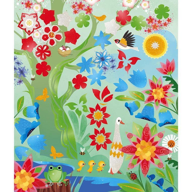 Janod Zestaw Kreatywny Perłowe Plakatówki 4 Pory Roku 7+