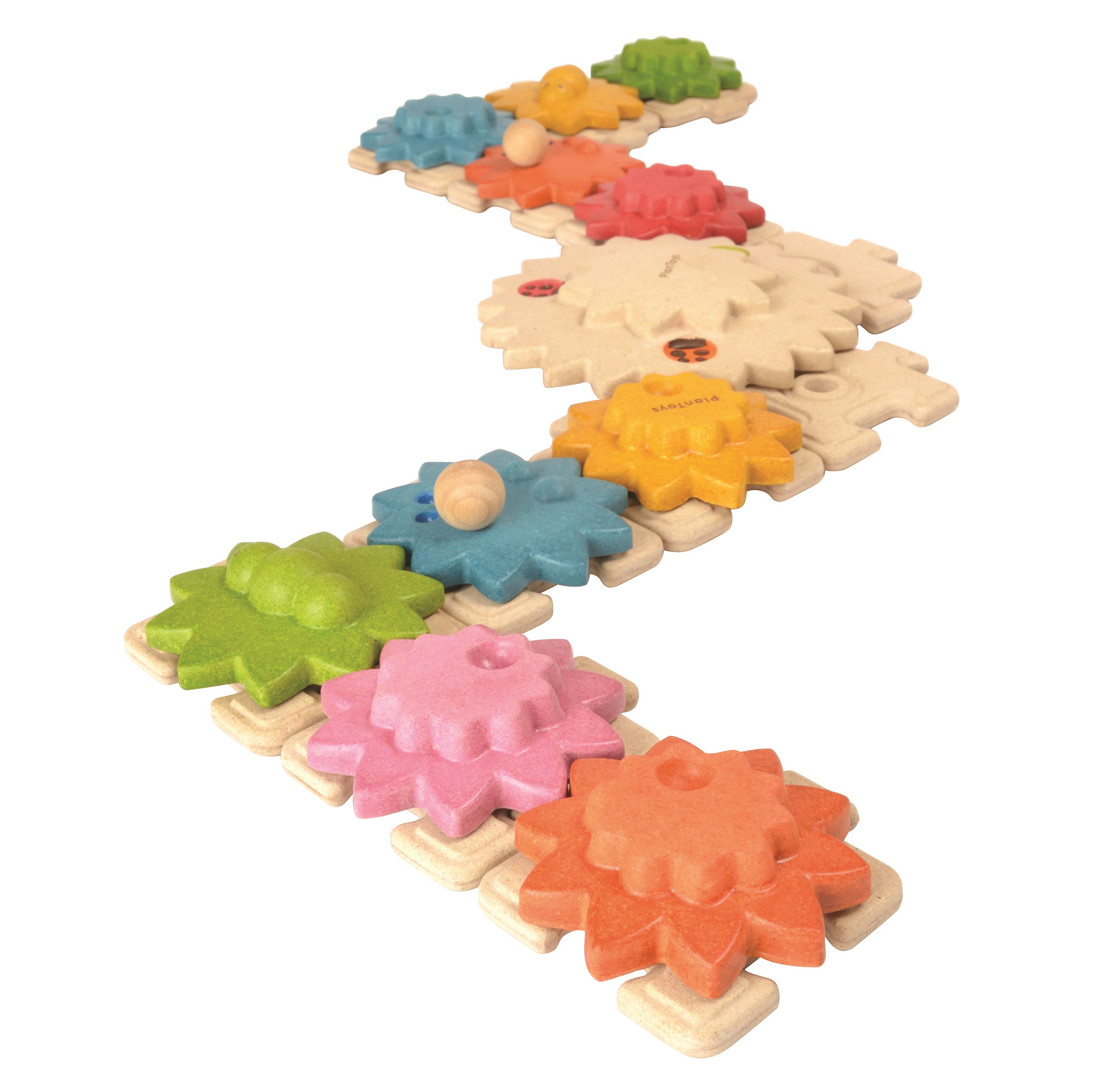 Plan Toys Puzzle z Kołami Zębatymi Deluxe 24 el. 3+
