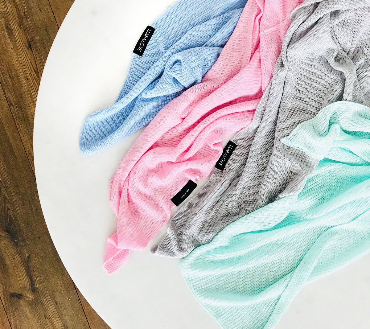 Lullalove Lekki Kocyk Mgiełka Bambusowy 90x90cm | Niemowlęta