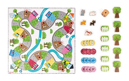 Janod Gra wyścig Koty 6-12 lat 2-4 graczy