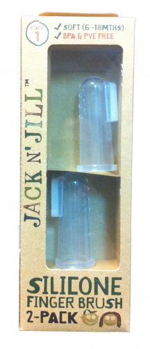 Jack N'Jill Szczoteczka Silikonowa na Palec 2-pak 6-12 m-cy