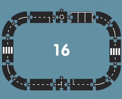 Waytoplay Droga do układania 16 el. Expressway 3+