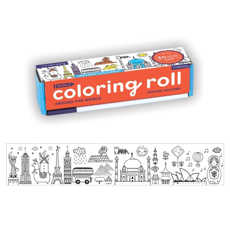 Mudpuppy Kolorowanka w rolce Dookoła Świata 76cm 3+