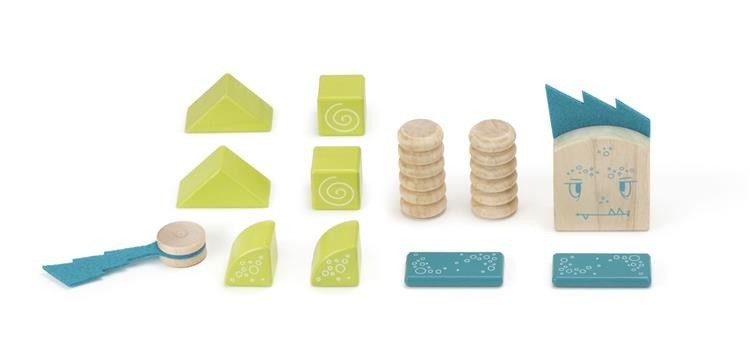 Tegu Drewniane Klocki Magnetyczne STICKY MONSTERS Zip Zap 1+