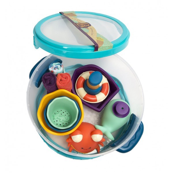 B. toys Zestaw do kąpieli Wee B. Splashy - Niebieski 0+