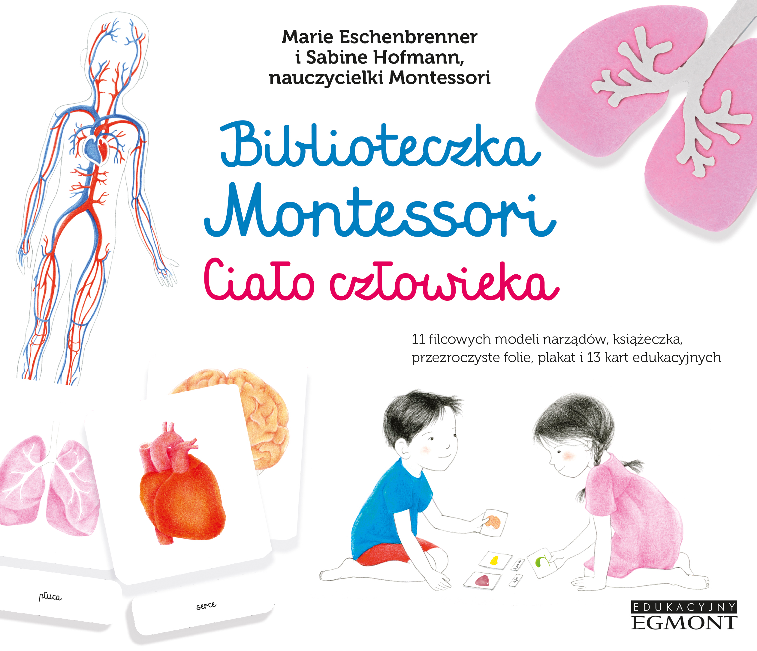 Biblioteczka Montessori Ciało Człowieka - Edukacyjna 3+
