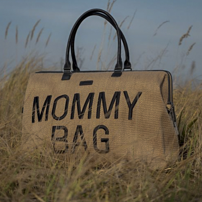 Childhome Torba Mommy Bag Raffia Look - Elegancka Torba dla Mamy