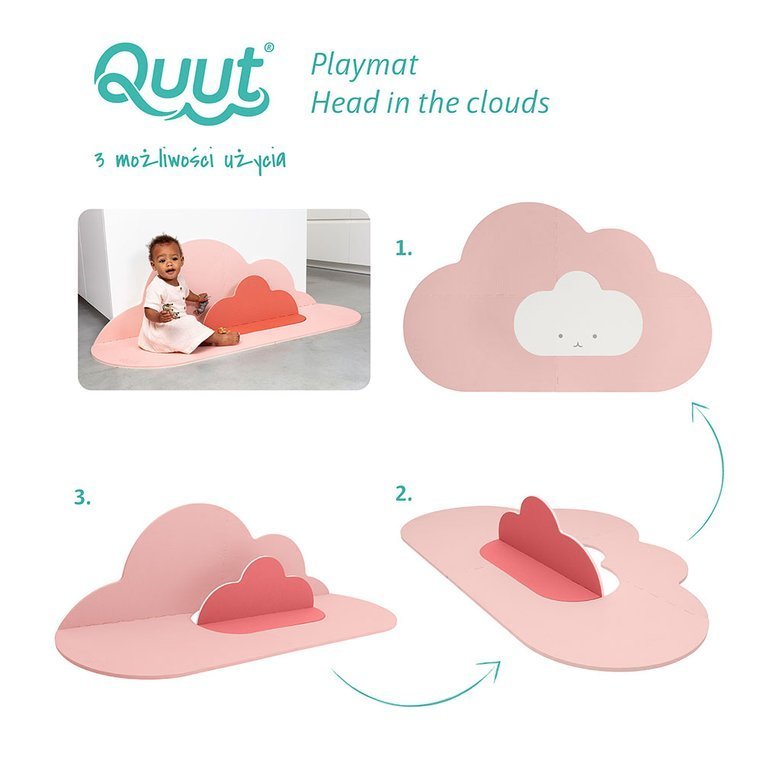 Quut Mata Piankowa Chmurka Playmat Blush Rose 0+