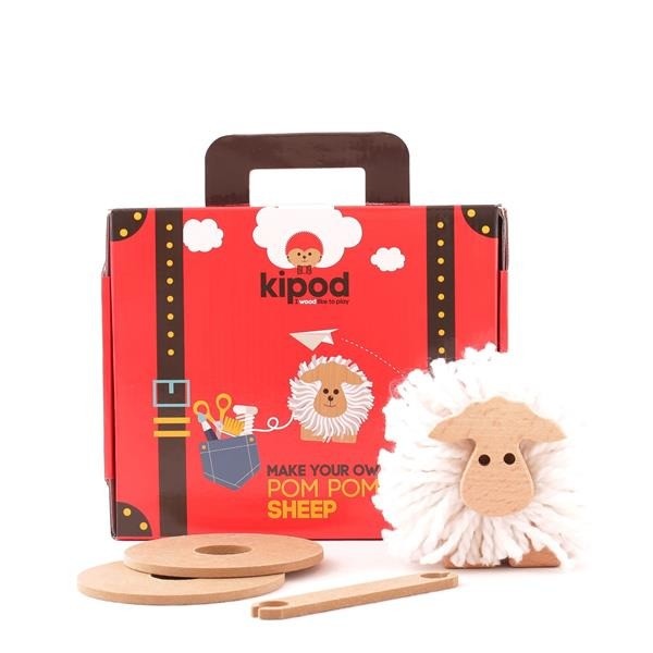 Kipod Pomponiasta Owca Kreatywny Zestaw 4+