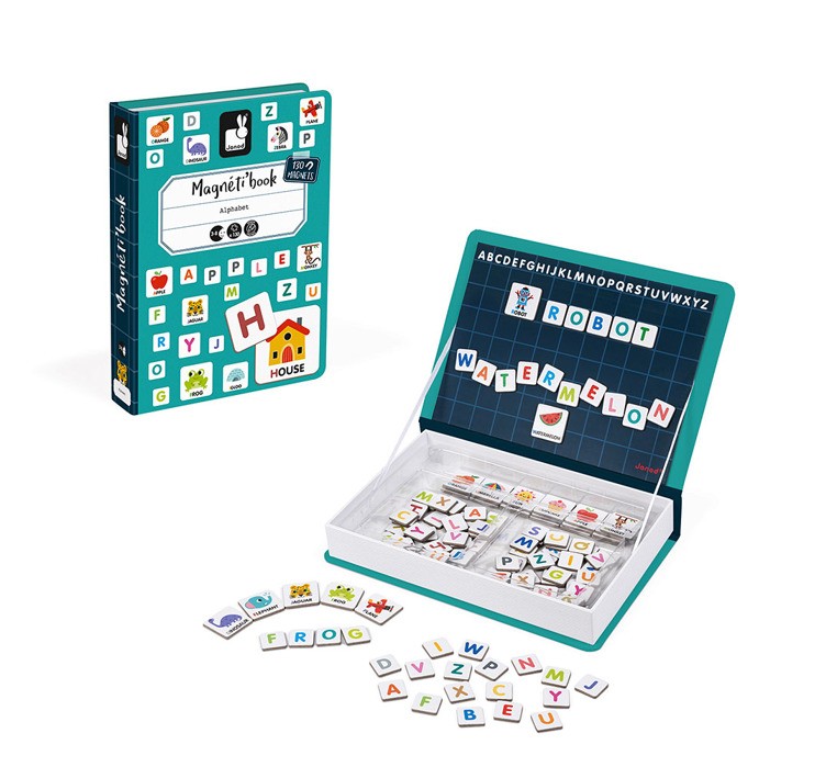 Janod, Magnetyczna układanka Alfabet Magnetibook kolekcja 2018