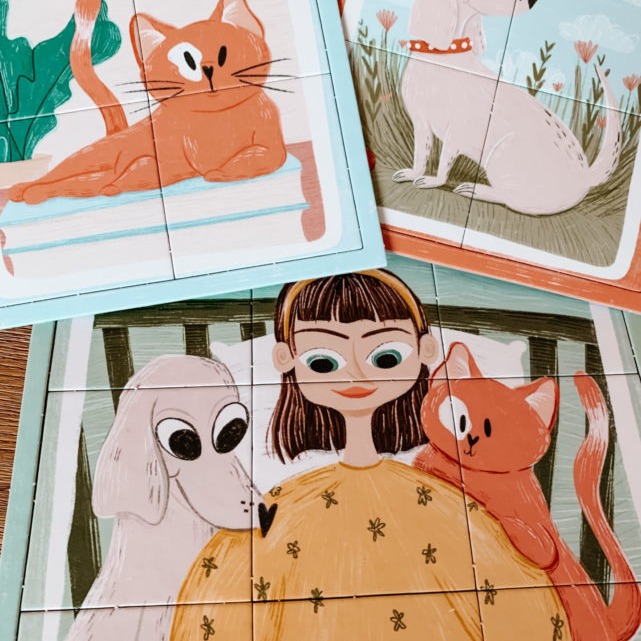 Wspomagajki 1,2,3! Układam Moi mali przyjaciele 1+