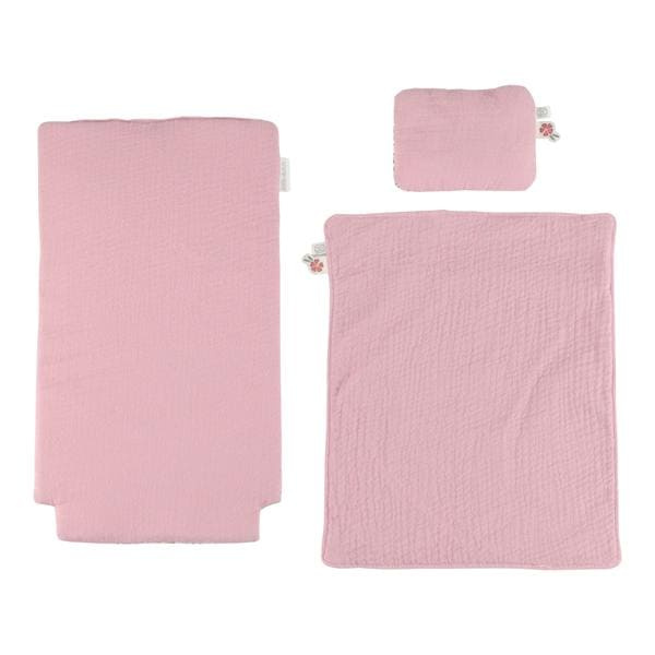 Little Dutch – Drewniany wózek dla lalek z pościelą FSC 18m+