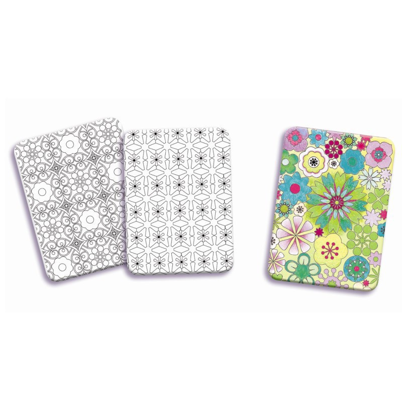 Djeco Mini Grafika Kolorowanie Kwiatów 4+