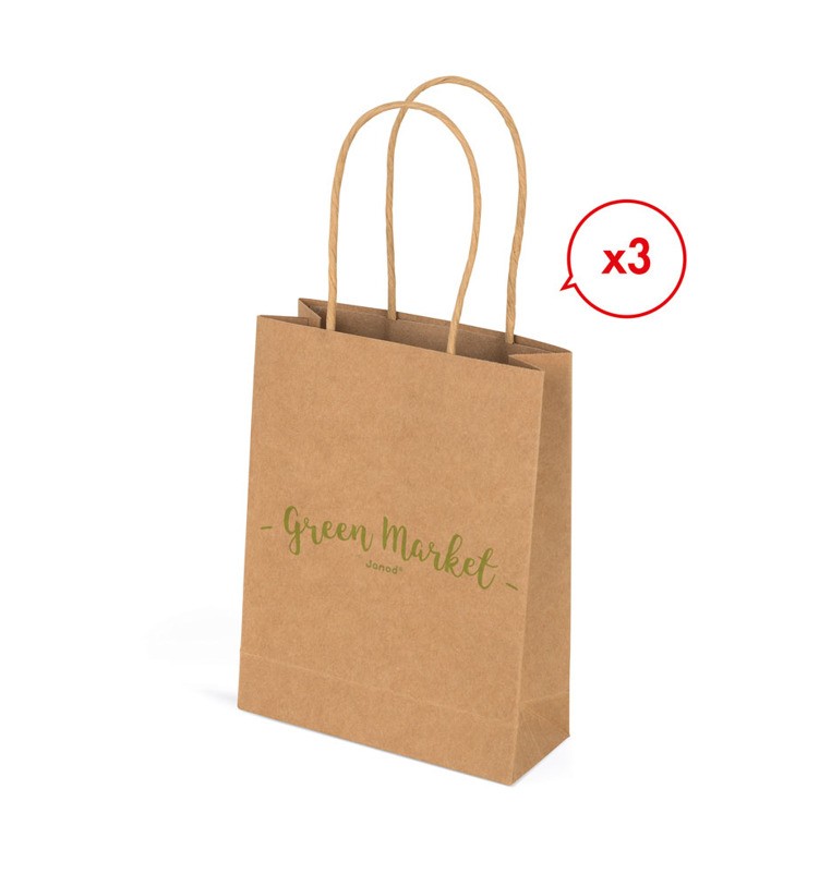 Janod Warzywniak Drewniany Sklep 33el 3+