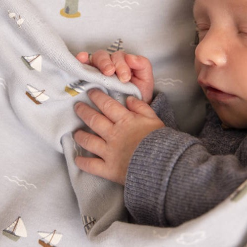 Little Dutch Ręcznik Bawełniany Sailors Bay Blue 75x75cm