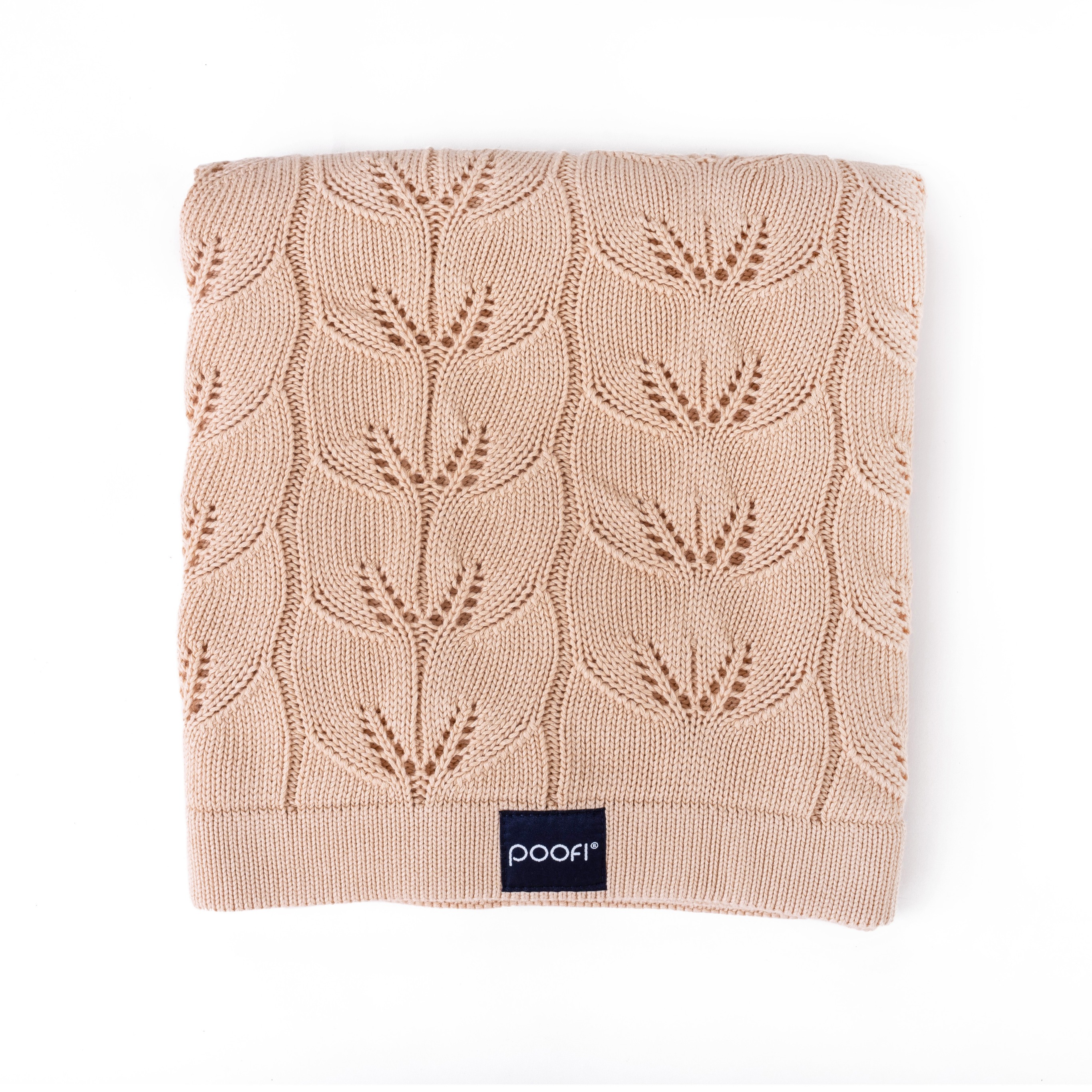 Poofi Kocyk bambusowy Milano nude 80x100cm