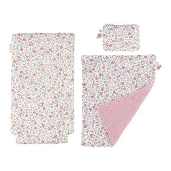 Little Dutch – Drewniany wózek dla lalek z pościelą FSC 18m+