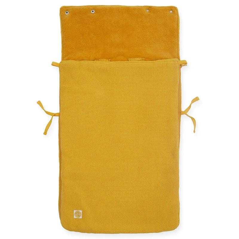 Jollein Śpiworek Basic Knit OCHER do wózka/fotelika 0+