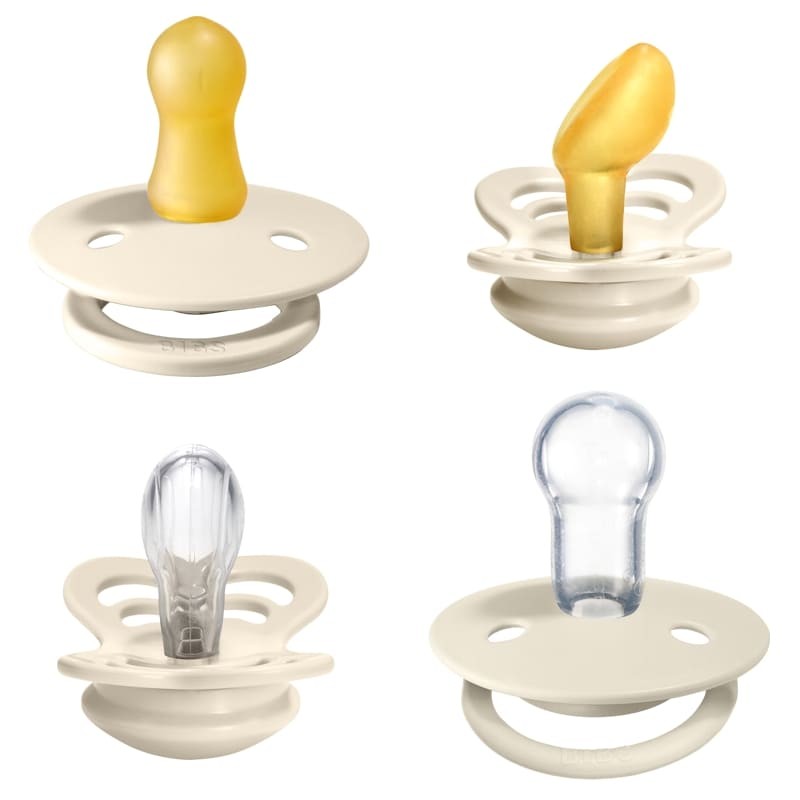 Bibs Try-It Pack Ivory Smoczki Niemowlęce 0+ | Zestaw Prezentowy