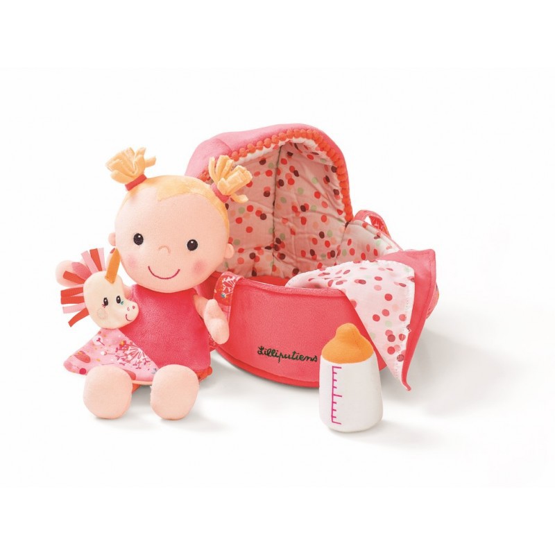 Lilliputiens, baby Louise szmacianka w nosidełku