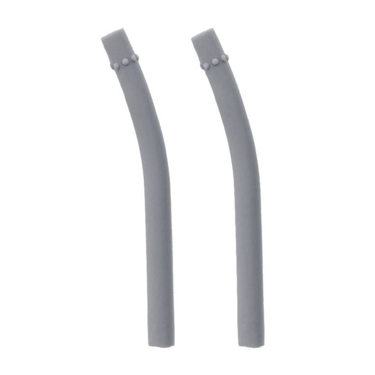 EZPZ Silikonowe Słomki do Kubeczka Mini Cup 2 szt. Szare