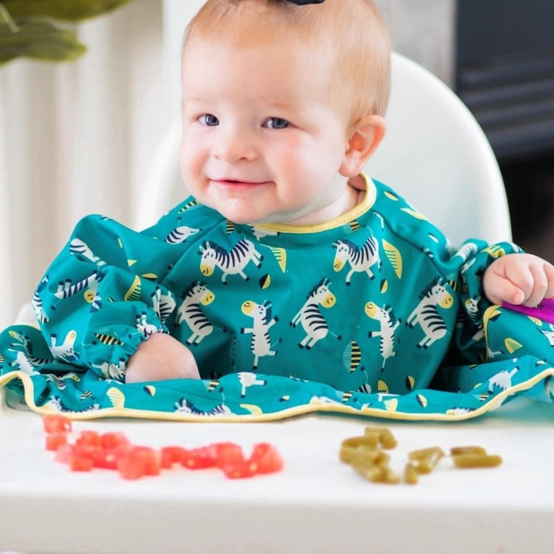 Tidy Tot Śliniak BLW Stars & Zebras z przyssawkami 3+ m