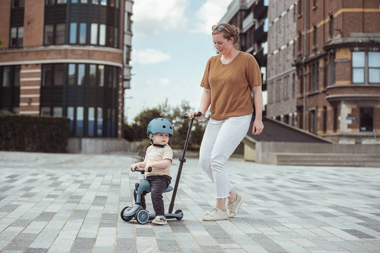 SCOOTANDRIDE Highwaykick 1 Push and Go 2w1 Jeździk i hulajnoga z rączką do prowadzenia 1-5 lat