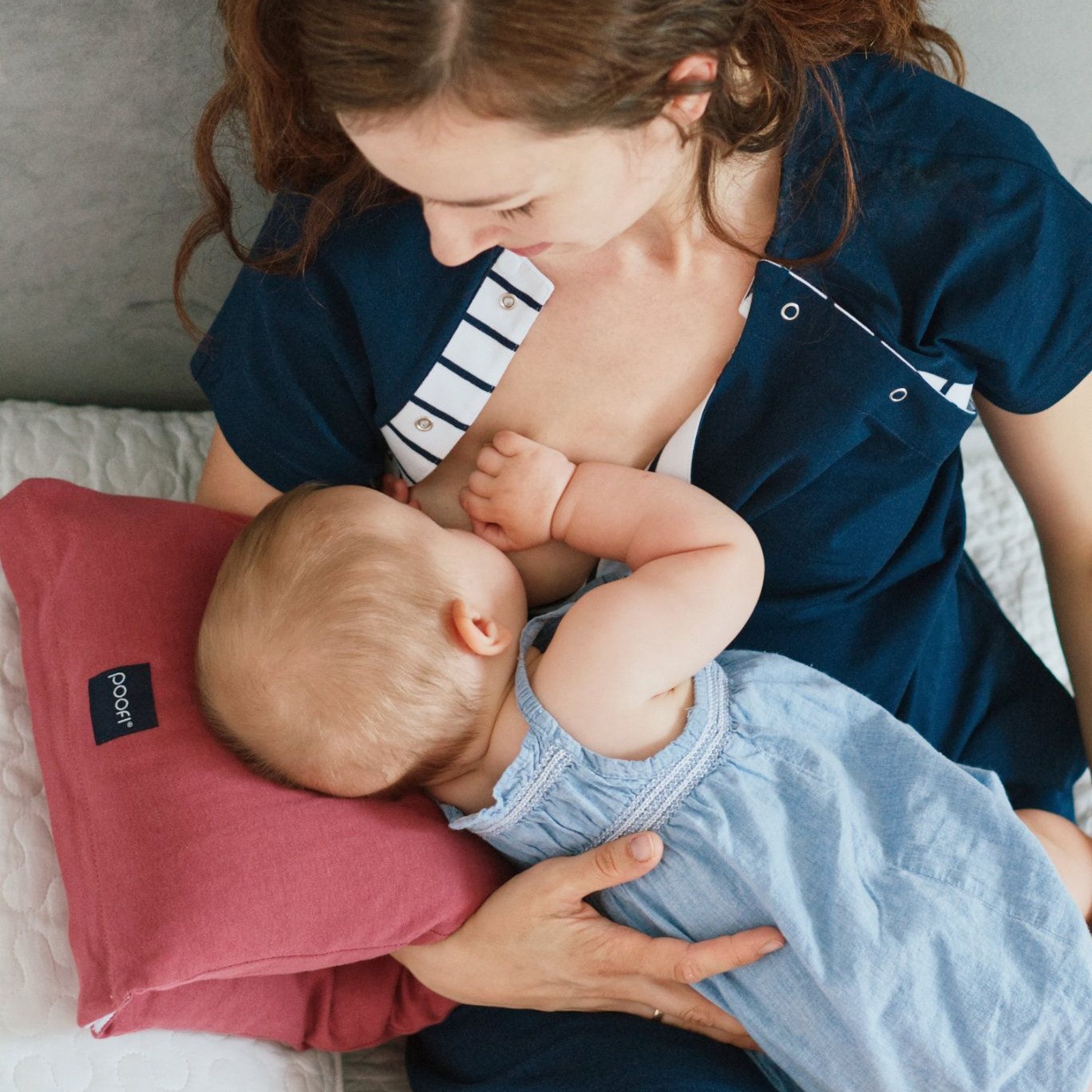 Poofi Poduszka do karmienia na rękę - Morela