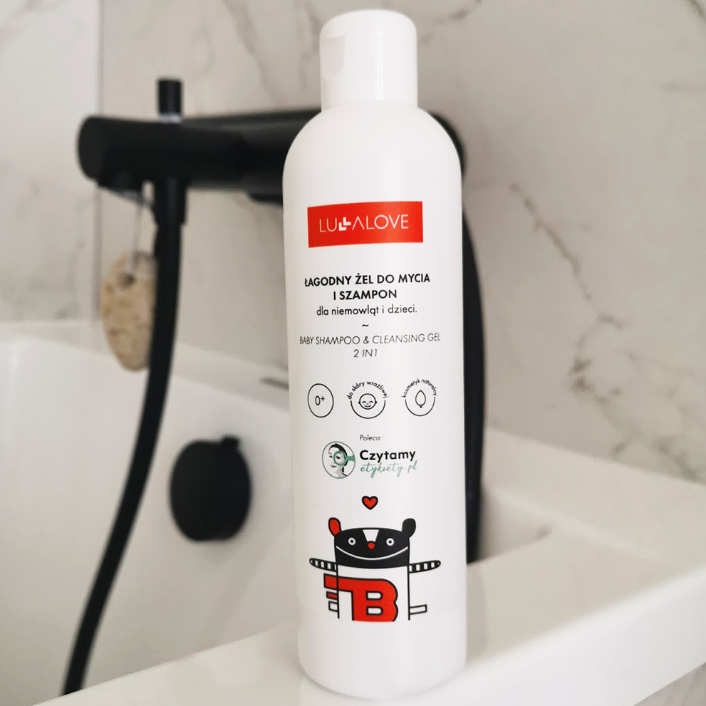 Lullalove Łagodny żel do mycia i szampon malinowy 280ml od 0+