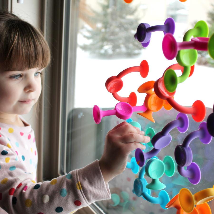 Fat Brain Toys Przyssawki Squigz 2.0 - 36 Klocków 3+