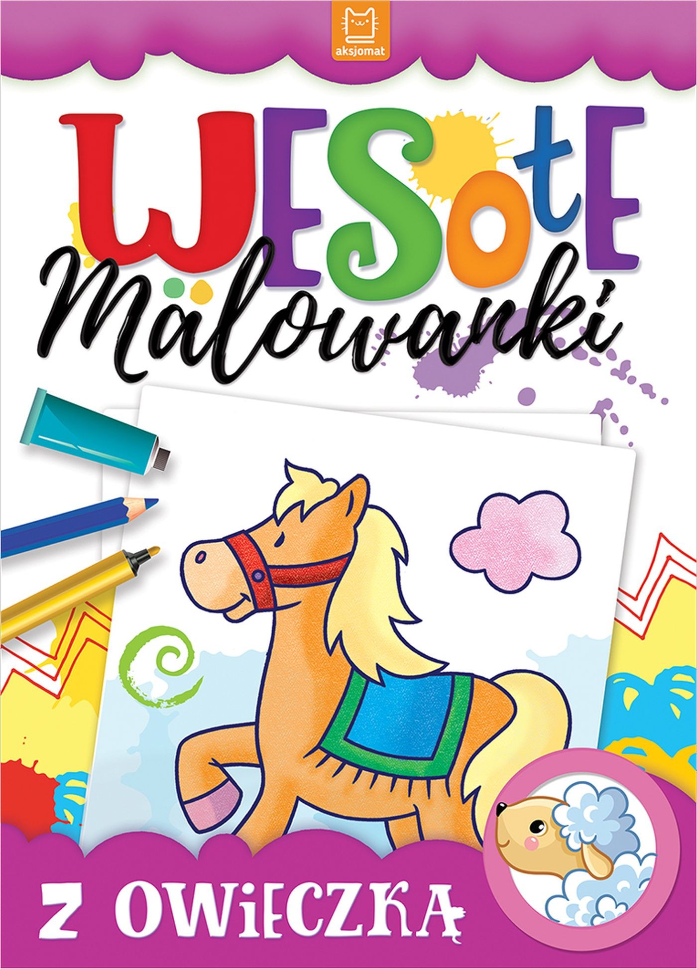 Wesołe malowanki z owieczką - Kolorowanka tradycyjna 2+