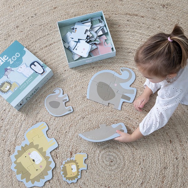 Little Dutch, Puzzle Zoo-6 elementów