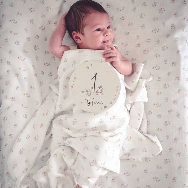 Snap the moment Otulacz Muślinowy Spring Blossom 75x75cm