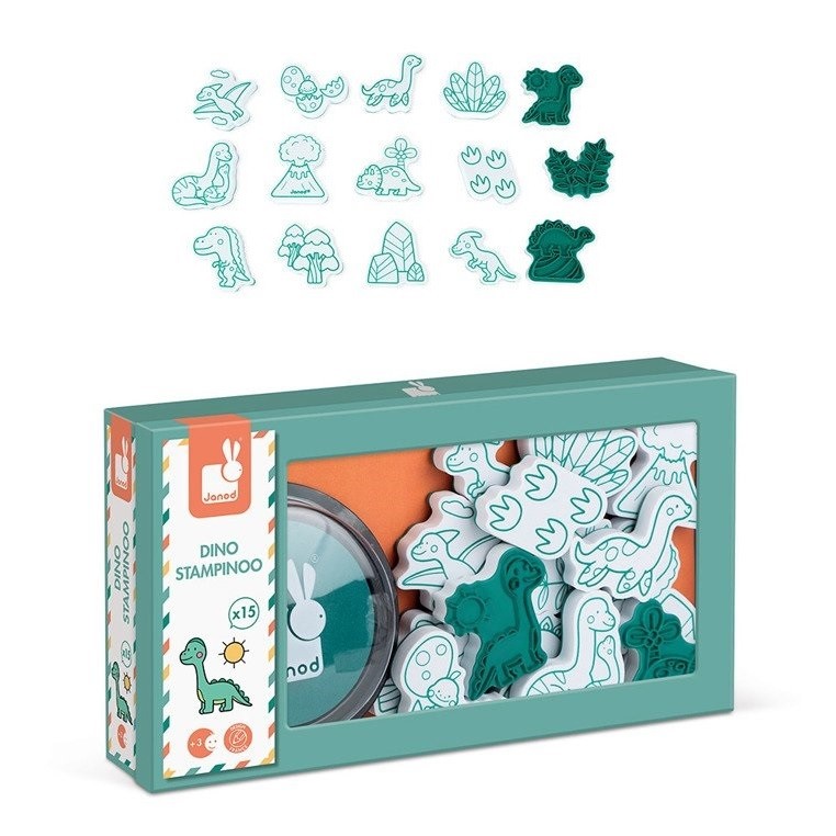 Janod Stempelki Dinozaury Zestaw Kreatywny 3+