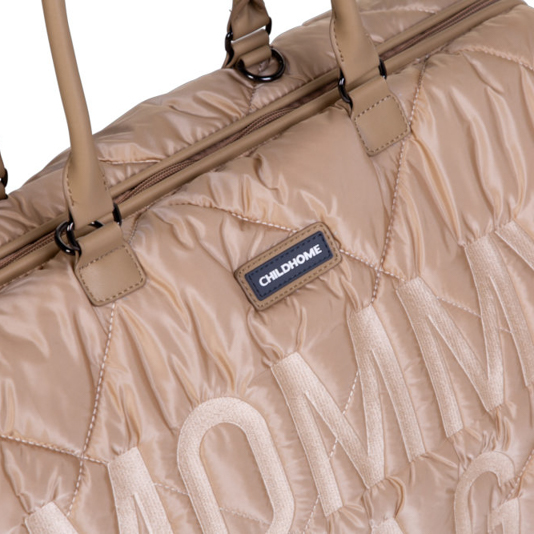 Childhome Torba Mommy Bag Pikowana Beżowa | Organizer