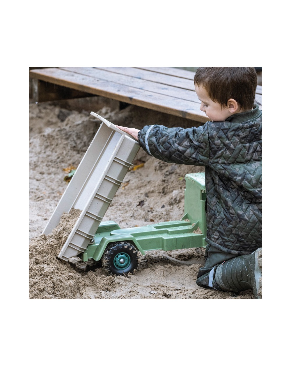 Dantoy Auto Wywrotka XXL Zielona Recykling 2+